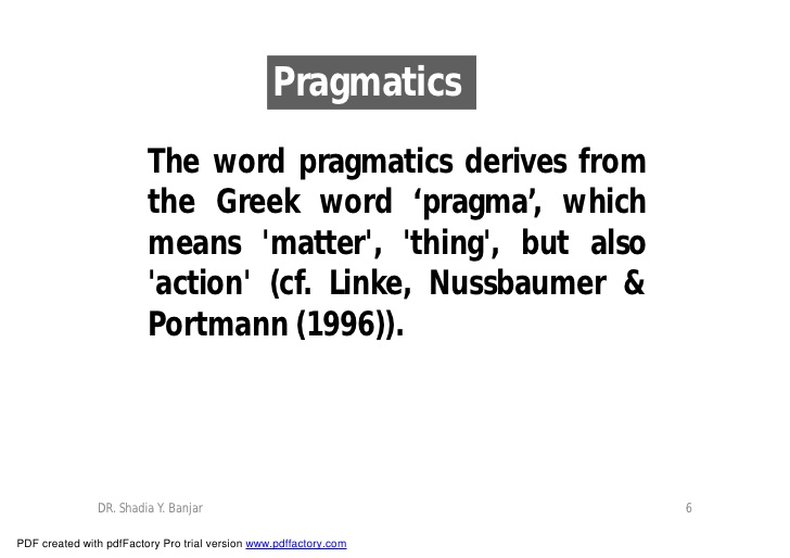 pragmatic pdf